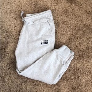 Grey Adidas sweatpants